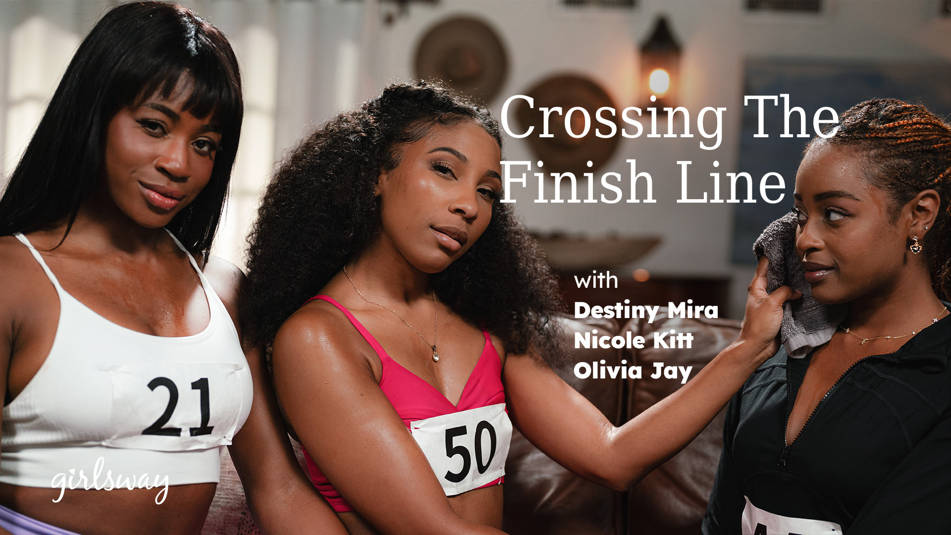 Crossing The Finish Line Nicole Kitt, Destiny Mira, Olivia Jay